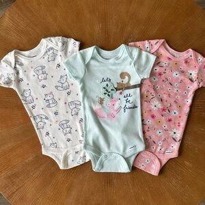 Gerber baby girl onesies